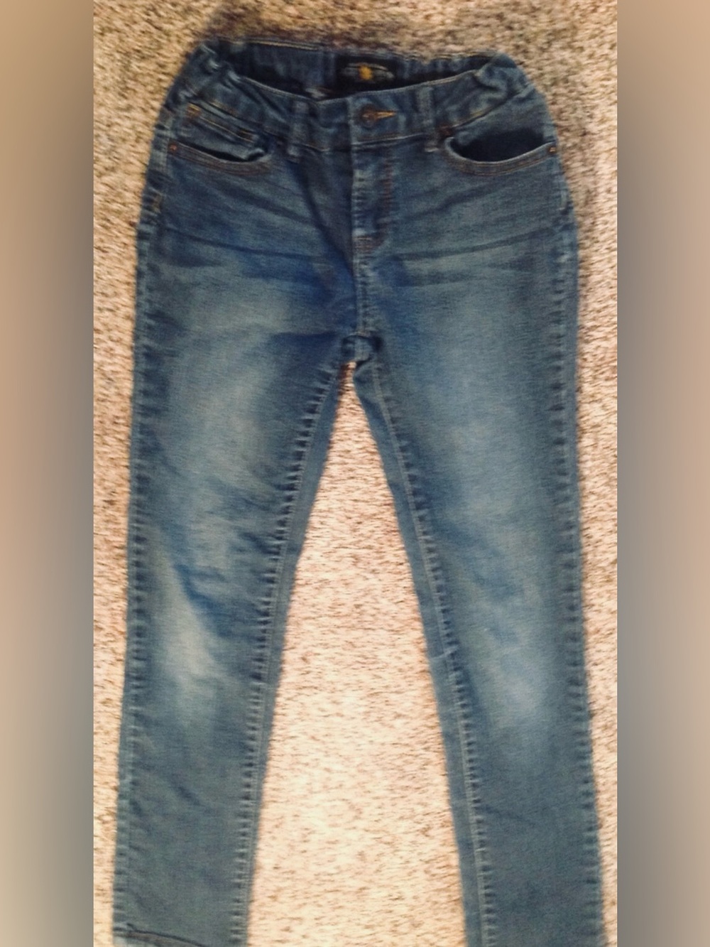 Lucky Brand Girls Size 12 Straight Leg Blue Denim Jeans Cate Skinny
